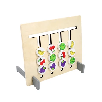 

Kids Reasoning Home Interactive Children Gifts Wooden Logical Training Teaching Educational Toys Fruits Matching Game