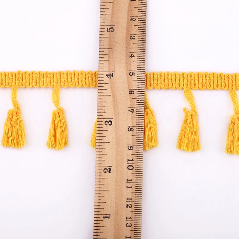 10Yards Lace Ribbon Tassel Fringe Cotton Ethnic Lace Trim Ribbon Sewing Dress Garment Curtain DIY Handmade Craft Accessories