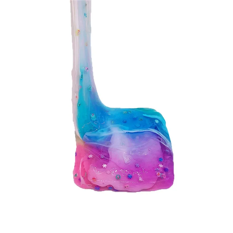 slime Mixing Colorful DIY Cloud Slime Soft Crystal Mud Christmas Toy Kid Gift 150ml slime supplies#4O21