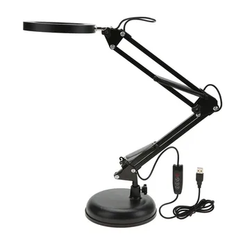 Billig USB Tisch Lampe Faltbare Eyecare Tisch Lampe Flexible Schaukel Arm USB Drei Büro Studio Home Schreibtisch Licht Tisch Lampen