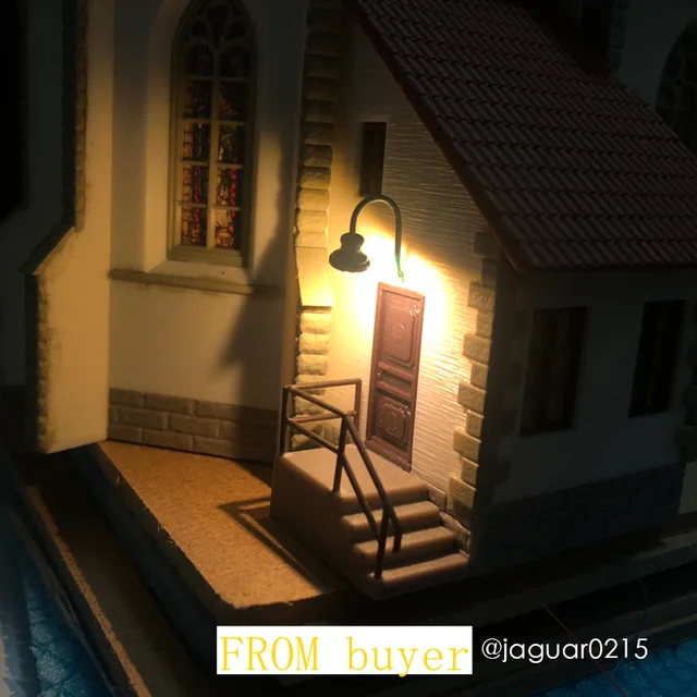 5 Pcs Ho Scale Classic Wall Mount Gooseneck Lamps/street Lamp Model Making Railroad Park Lamps/train/railroad Layout 4