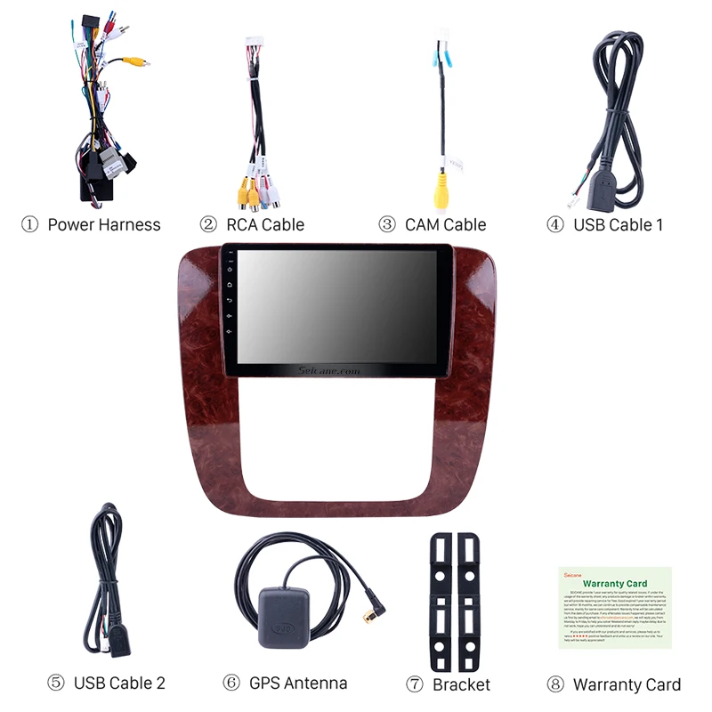 Автомобильный мультимедийный проигрыватель Seicane Android 10 0 с GPS для 2007 2012 GMC