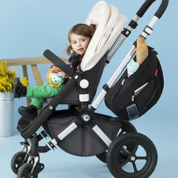 

Stroller Organizer with Cup Holders Insulation hanging bags Non-skid Strap Receipt Storage Bag for Toys Bottle Diaper BDF99