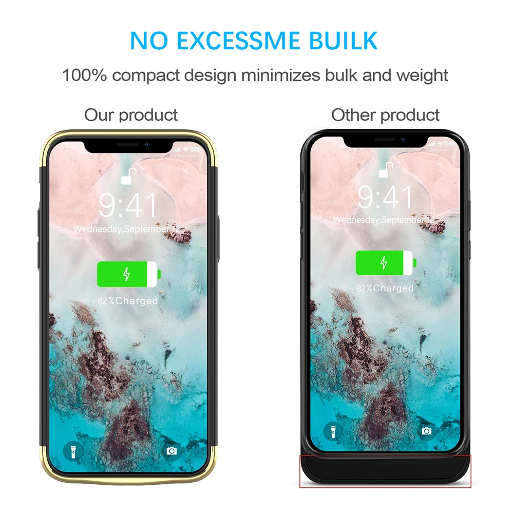 Для iPhone 11 6,1 дюймов зарядное устройство чехол 6000 мАч внешнее резервное зарядное устройство power Bank чехол для батареи телефона защитный ковер