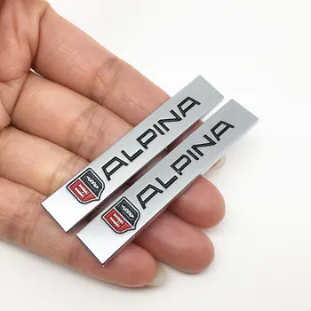 

2pcs Metal Stickers For BMW ALPINA E46 E39 E90 E60 E36 F30 X5 E53 F10 E34 Car Side Fender Stickers Car Rear Bumper Trunk Decals