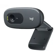 Logitech original c270 c270i computador de mesa notebook unidade gratuita curso on-line webcam vídeo chat gravação usb câmera hd