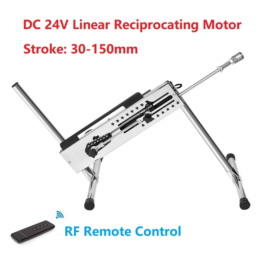 US $203.24 RF Remote Control Stainless Steel DC 24V DIY Telescopic Reciprocating Linear Actuator Motor Adjustable 30150mm Stroke