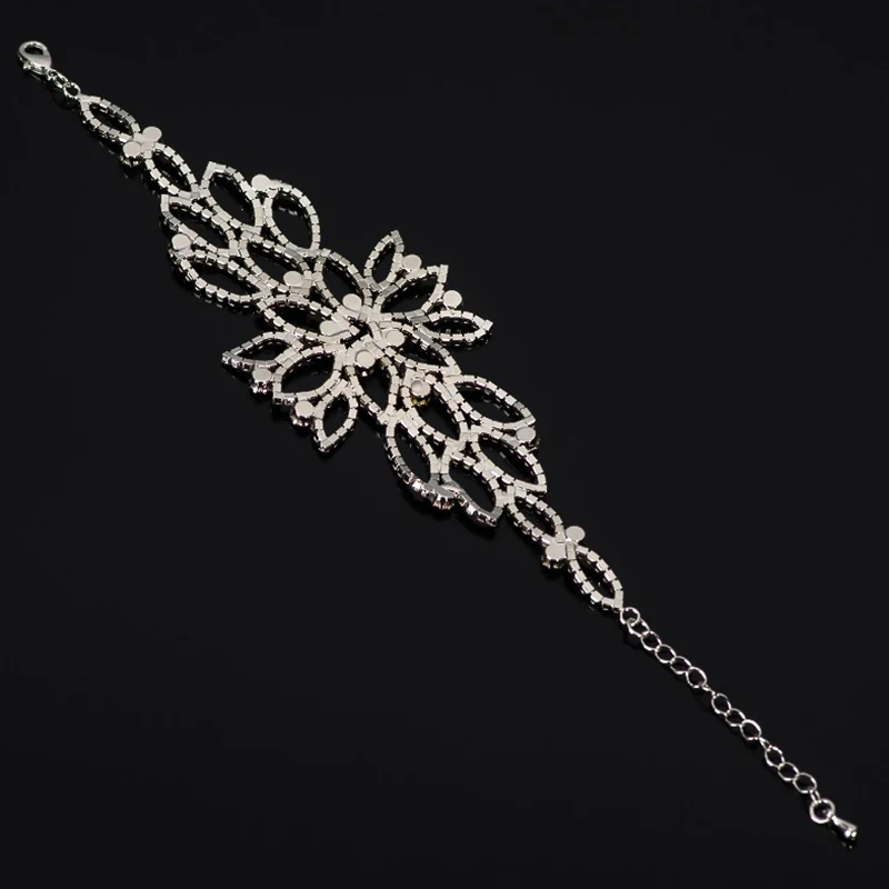 Европейская и американская мода, камни, кристаллы, стразы, кисточки, ручная цепочка, ювелирные изделия, рабский браслет# B106