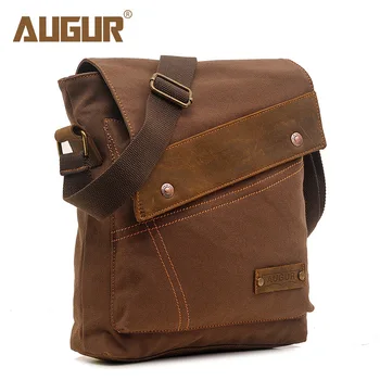 

Augur Canvas Vintage Men Bag Briefcase CrossBody Business Shoulder Bags Mystic Messenger Tool Bag Cell Phone Pocket Satchels