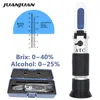 Hangheld Refractometer 0~40% Brix 0~25% Alcohol Wort Specific Gravity Wine Sugar Brix Tester with ATC Box 50% off ► Photo 1/6