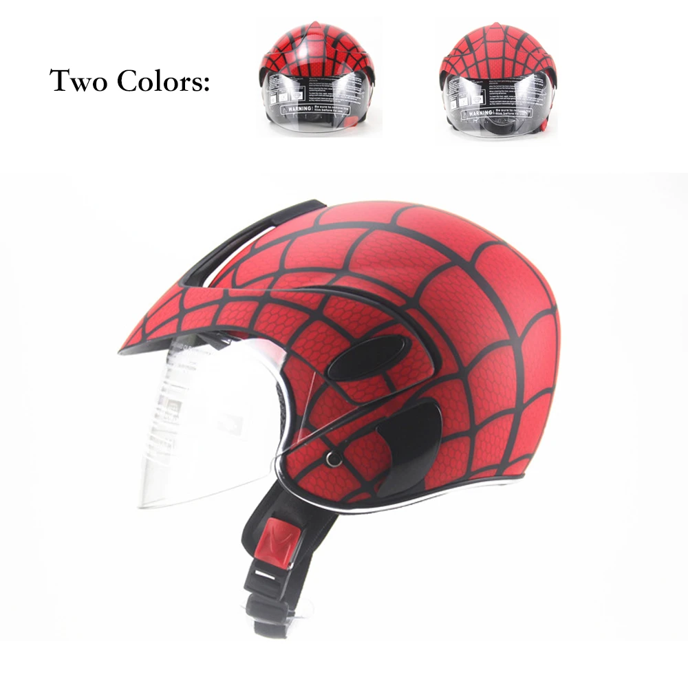 Casco de moto para niños, estilo de telaraña DOT, para al aire libre, 4 estaciones, a 7 años|Cascos| - AliExpress