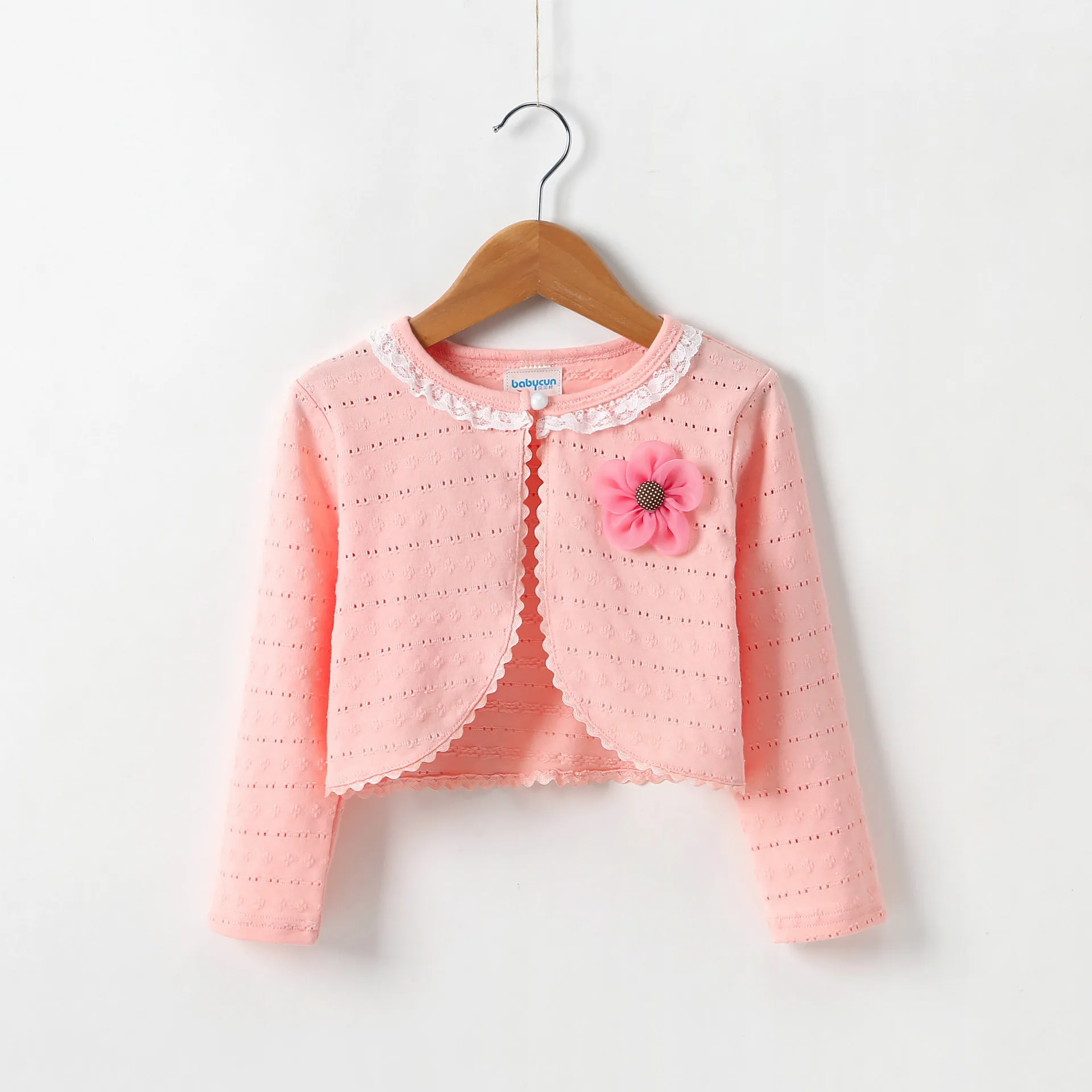 Для маленьких девочек s верхняя одежда кардиган хлопковая фиолетовая куртка для маленьких девочек для возраста от 1 и 2 лет одежда для малышей Детская одежда AKC165009