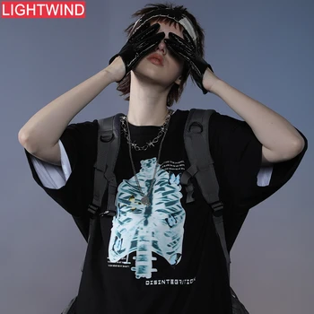 

Hip Hop T Shirt Men 2020 Streetwear Dark Style Harajuku Tshirt Skeleton Summer Short Sleeve T-Shirt Cotton Fashion Tops Tees New