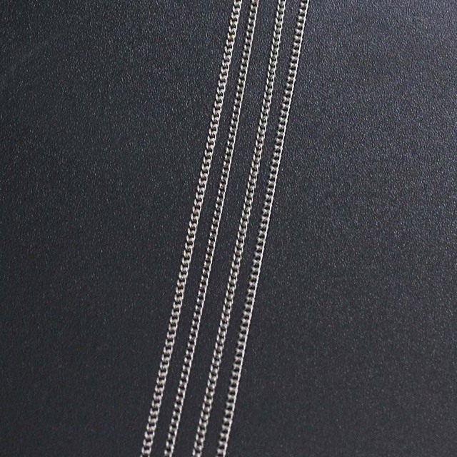 10m/lot Gold Rhodium Metal Plated Necklace Chains For DIY Brass Bulk Necklace Chain Jewelry Making Materials Handmade