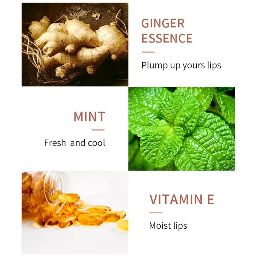 Lip Plumper Repairing Reduce Lip Gloss Ginger Lip Enhancer Moisturizing Hydrated Lips Makeup Increase Lip Elasticity Lip Care Lip Plumper Repairing Reduce Lip Gloss Ginger Lip Enhancer Moisturizing Hydrated Lips Makeup Increase Lip Elasticity Lip Care