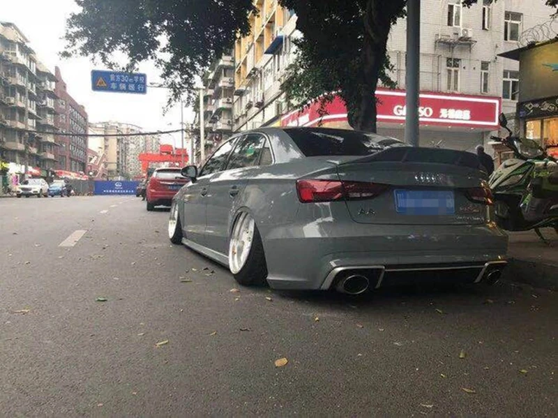 Для Audi A3 S3 RS3- высокое качество R углеродное волокно/FRP задний спойлер на крыло, крышу багажника губы крышка багажника автомобиля стиль