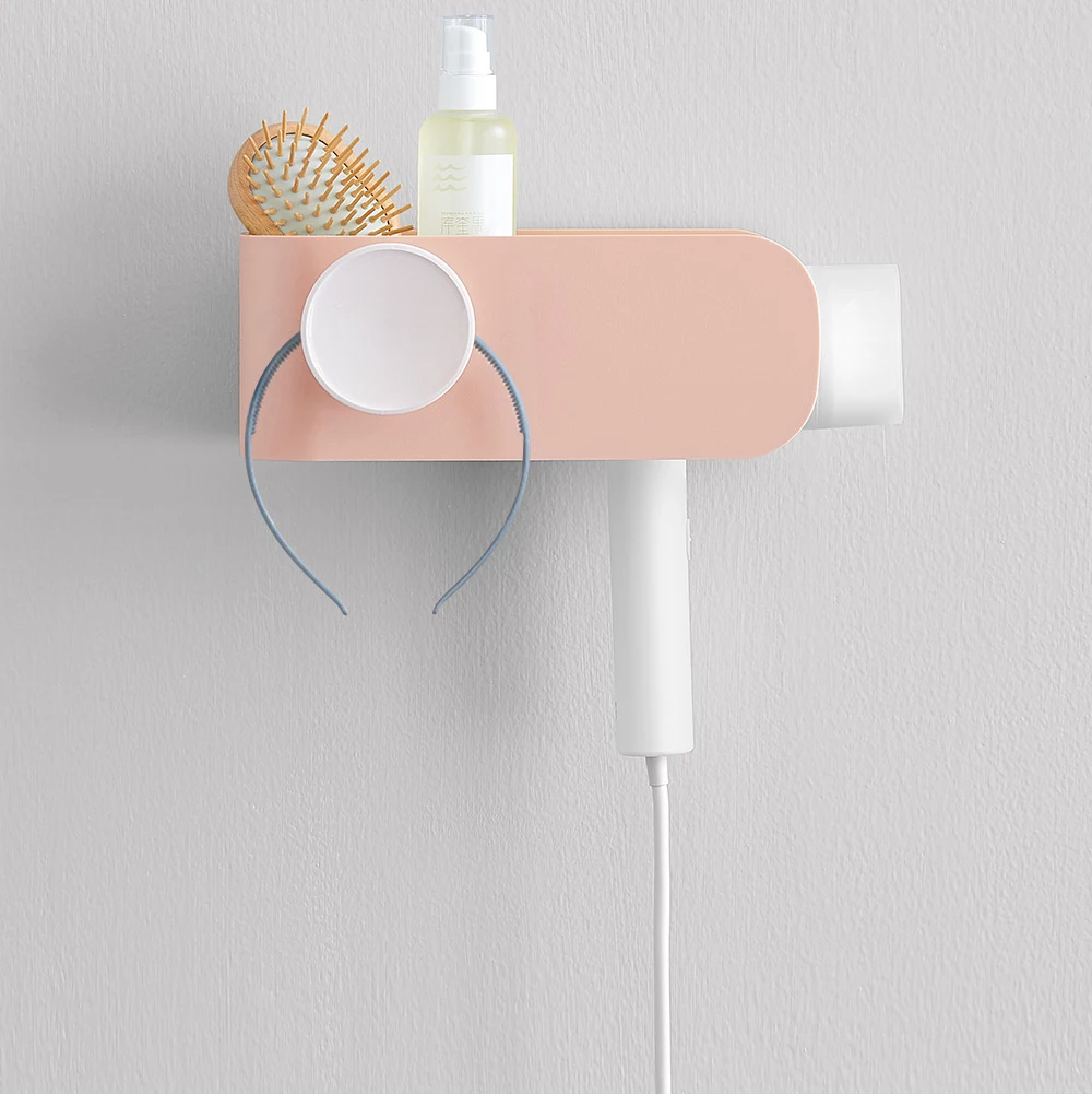 Xiaomi MIJOY стеллаж для хранения Фен Ванная комната настенная Полка Фен для волос сушилка для волос с Аксессуары для ванной комнаты туалетный шкаф многофункциональный