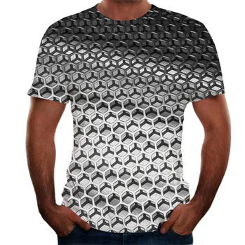 

Black And White Vertigo Hypnotic Printing t shirt Unisxe Funny Short Sleeved Tees Men/women Tops Men's 3D T-shirts clothes 2019