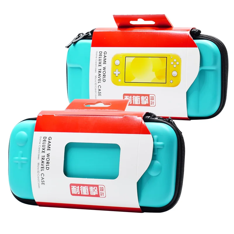 Сумка для переноски nintendo Switch Lite с 2 слотами хранения игровых карт и закаленной