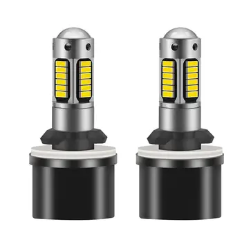 

2x 881 880 H27 LED Replacement Bulbs High Power DRL Lamps 6500K White 30SMD 4014 For Car Fog Lights Daytime Running Lights 12V