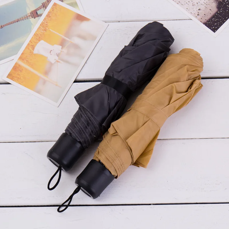 Мини Компактный Зонт для путешествий от солнца и дождя легкий портативный Открытый Зонт с короткими ручками складной MJJ88
