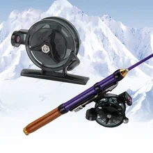 50cm/70cm Winter Glass Fiber Fishing Rods detachable portable durable Fishing Reels To Choose Bait Casting Rod Combo Fishing Acc