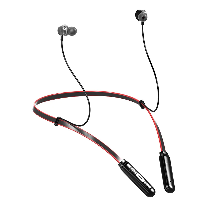 FMJ Q9 Bluetooth 5 0 Earphone 4D Sound Wireless Headset Neck hanging 135mAh large battery Magnetic Attraction for SmartPhone