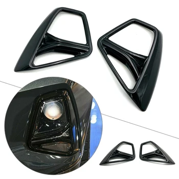 

Car Accessories Front Fog Light Frame Lampshade Cover For 2019 2020 Chevrolet Blazer ABS Plastic Black 1Pair