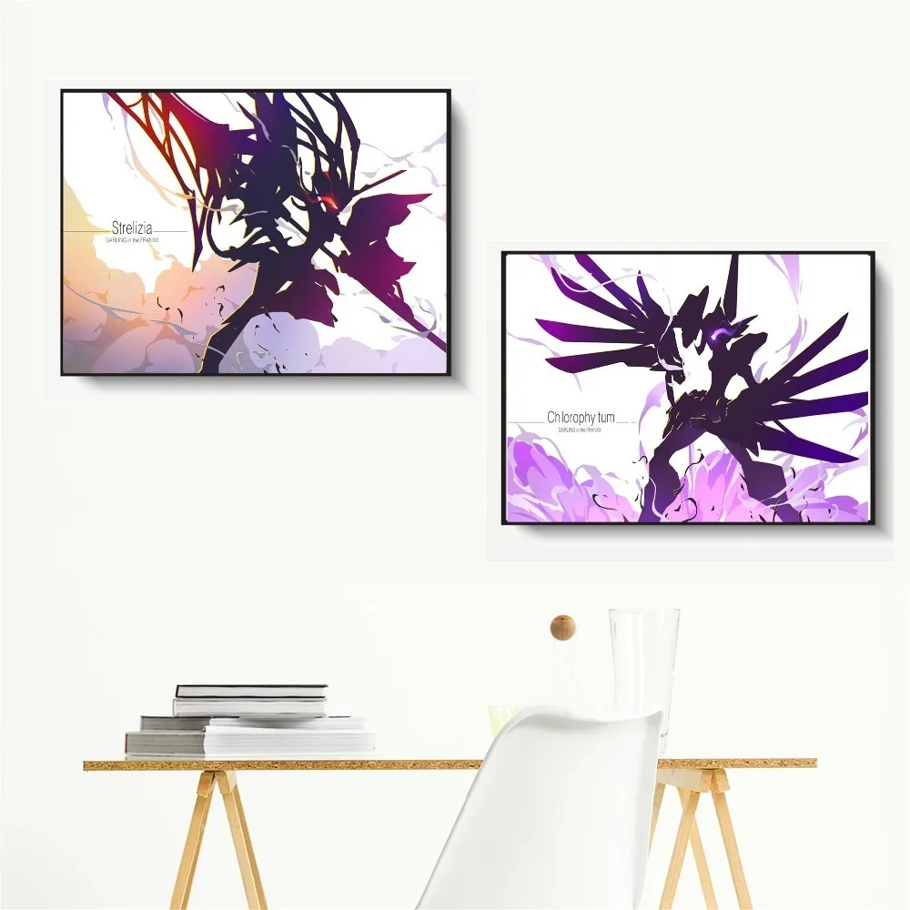 Darling In The Franxx минималистичный рисунок холст постеры и принты Настенная картина