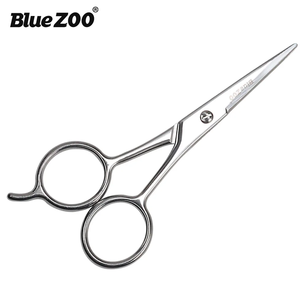 Anillo grande de tijera Bluezoo para nariz, pelo, Barba, ceja, acero inoxidable, belleza, tijera, regalo de Color plateado para padre