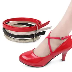 2019 Мода 1 пара Шарм Для женщин удобные из искусственной кожи Съемная обувь ремень Обувь до лодыжки галстук-бабочка женские туфли со