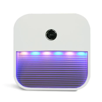 

Modern Auto On Off Hallway LED Night Light Air Purification Bathroom Optically Control ABS Smart Bedroom Square Plug In Toilet