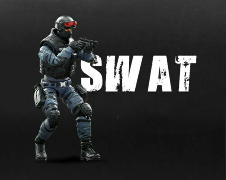 JTCF003 мини солдат 1/18 10,5 см 1/18 масштаб CrossFire CF Swat Солдат фигурки модель игрушки для фанатов коллекция подарки