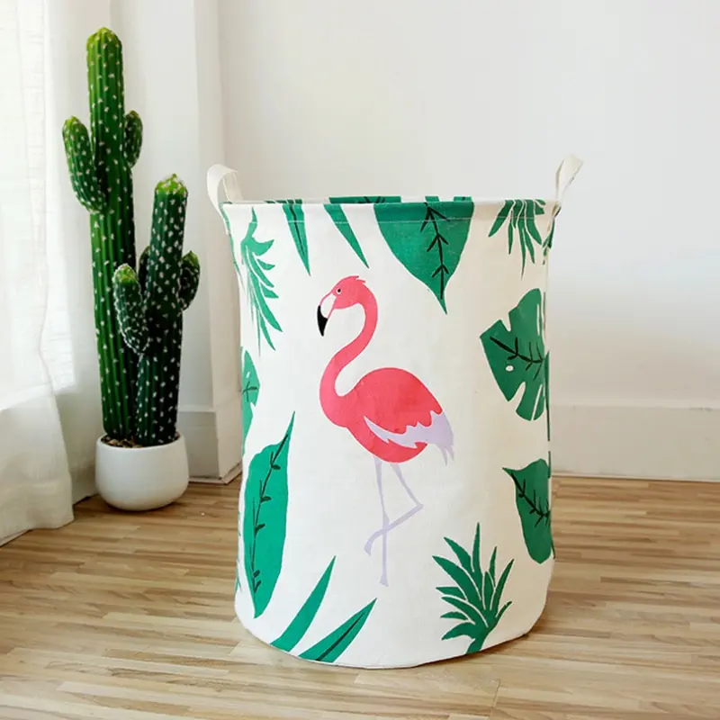 Водонепроницаемая прочная детская корзина для хранения игрушек, Брезентовая большая емкость, корзина для грязной одежды, складные мягкие игрушки, Органайзер