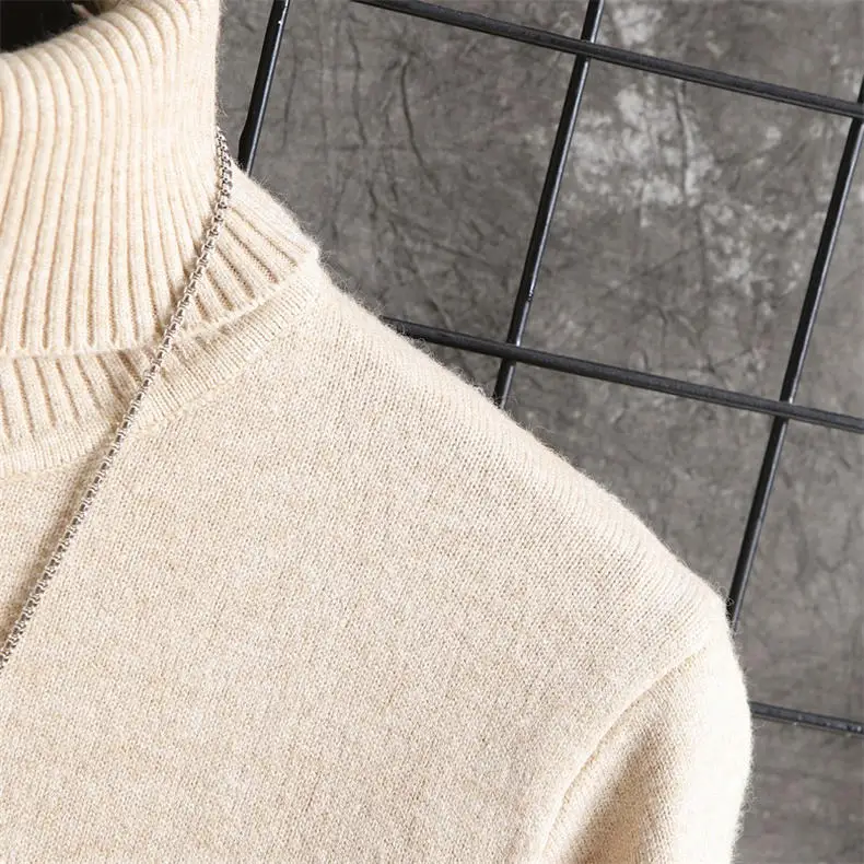 High-Neck Sweater Men Pullovers Quality Male Turtlenck Pullover Men Autumn Winter Thicken Turtle-neck Sweaters Mens MuLS Brand 10