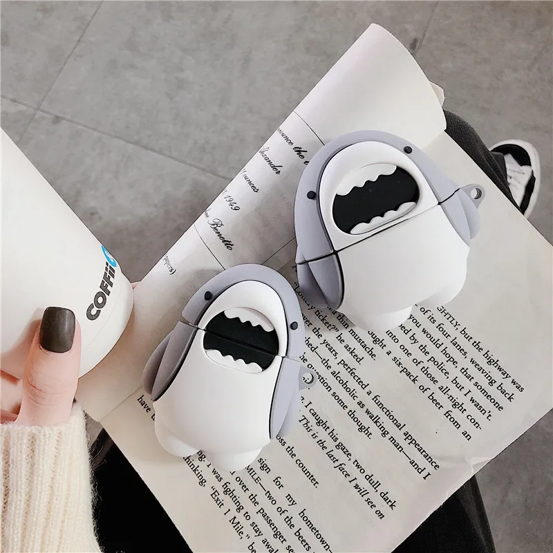 3D чехол для наушников AirPods противоударный защитный Apple Air pods 2 с кольцом и