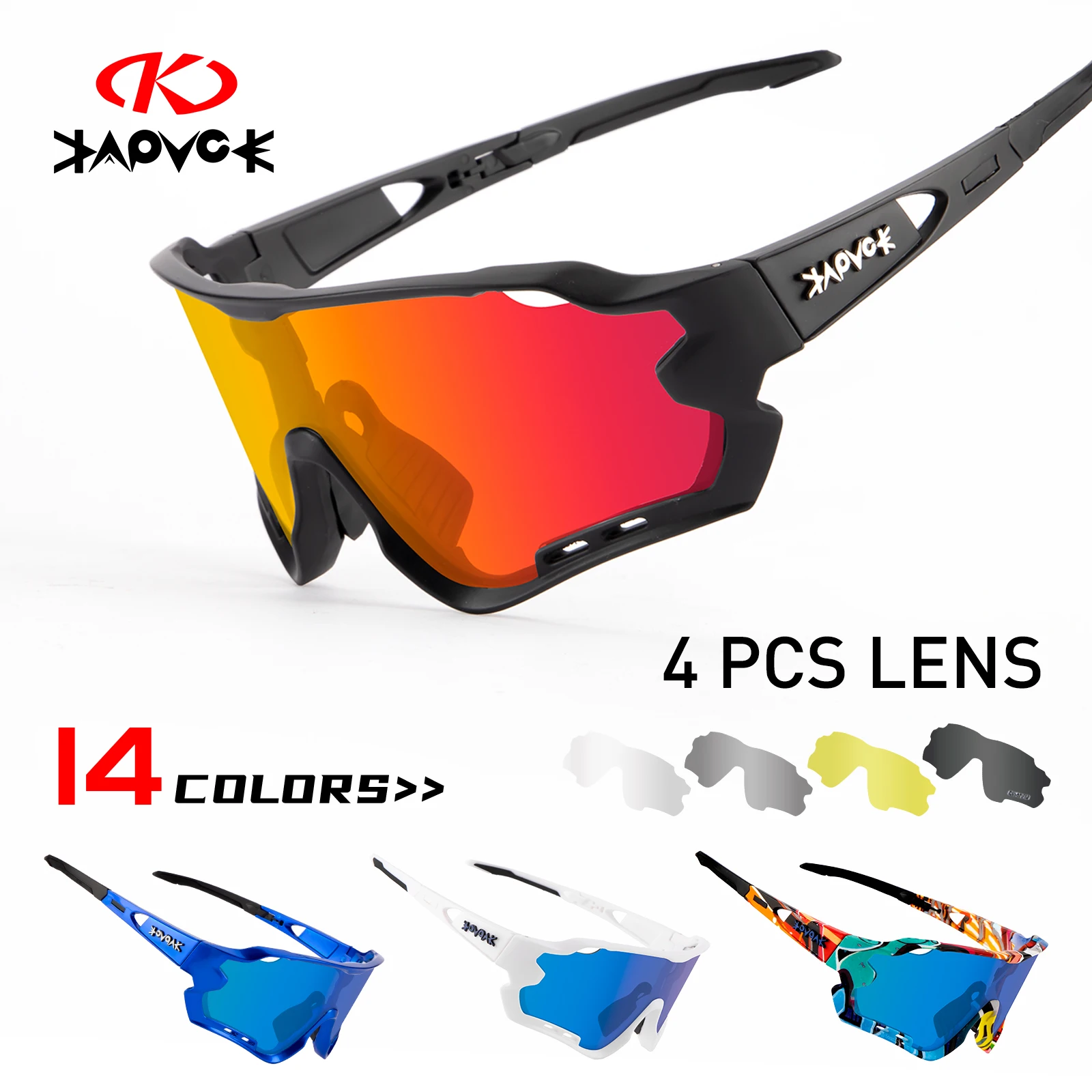 Cycling Glasses Bike Fishing-Accessories 5-Lens goggles Polaroid Photochromic Sports