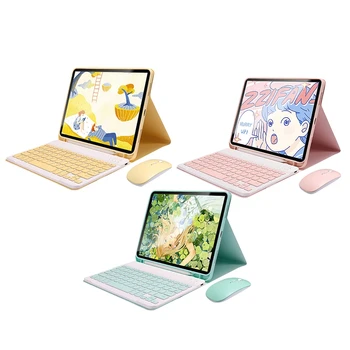 

For 2020 New iPad Pro 12.9 Inch Tablet PC Spree(Wireless Keyboard+Mouse+Case+Pen+Tempered Glass+Cartoon Sticker+Bag)