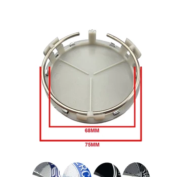 

4pcs/lot 75mm Black silver Wheel Center Caps Wheel Hub Rim Cover Badge Emblem For Mercedes Benz G M R S Styling Accessories