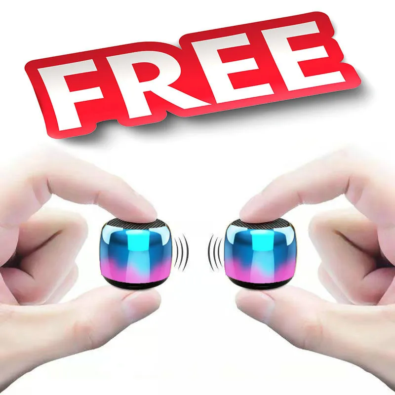 Mini Bluetooth Speaker Metal Case gift Potable Wireless Metal Loud speaker Super Bass Stereo Sound Speaker