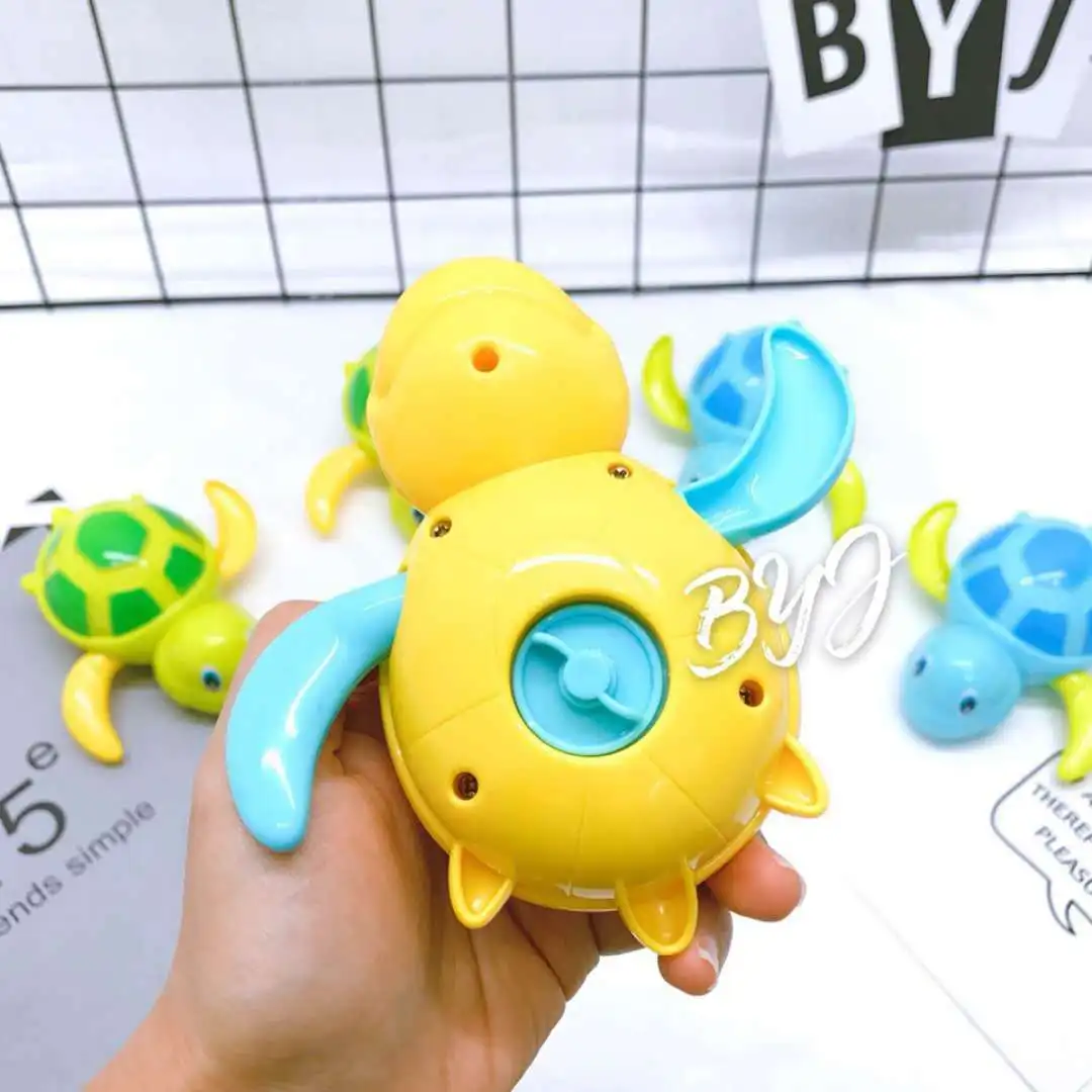 Заводная игрушка маленькая черепаха Младенцы играть с водой Ванна милый мультфильм игрушки для плавания маленькая черепаха