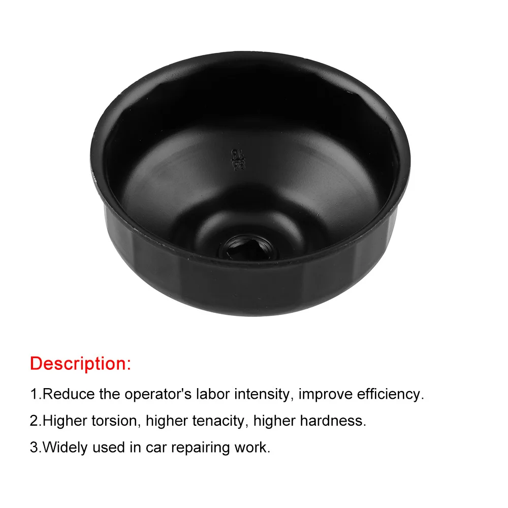 

86MM 16 Flutes Oil Filters Wrench Housing Cap Remover Tools For BMW Volvo Engine