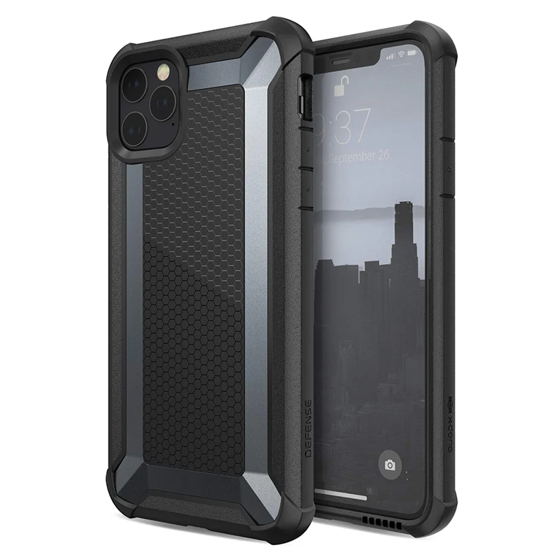 Black X-Doria Defense тактический Чехол для телефона для iPhone 11 Pro Max военный класс падение протестированный чехол для iPhone 11 Pro Алюминиевый Чехол - Цвет: Black