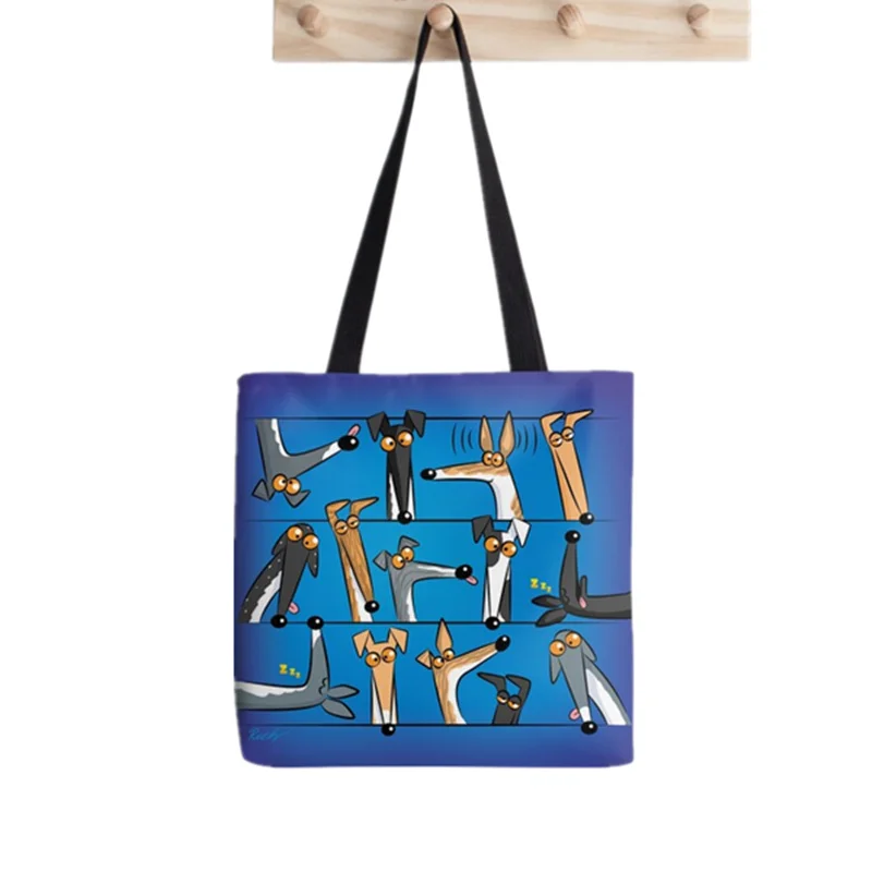 2021 Shopper Happy London Tote Bag Print Tote Bag women Harajuku shopper handbag girl Shoulder shopping bag Lady Canvas Bag