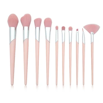 

10Pcs Makeup Brush Set Powder Brush Foundation Brush Eyeshadow Brush Eyeliner Brush Makeup Brushes Set Professional Beauty Tool