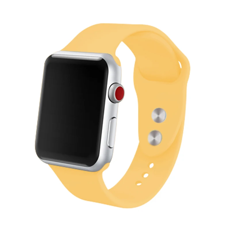 Силиконовый ремешок 40 мм 44 мм для Apple Watch 4 5 I Watch ремешок 42 мм 38 мм серия 3 сиреневый браслет для мужчин и женщин