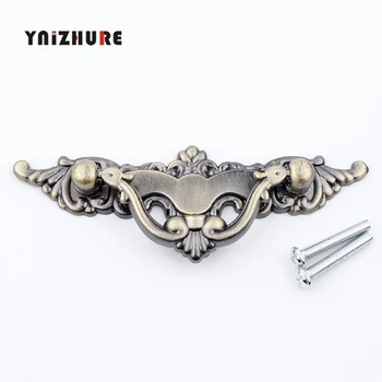 Retro Zinc Alloy Kitchen Drawer Cabinet Door Handle Furniture Knobs Hardware Cupboard Antique Pull HandlesBronze Tone11040mm