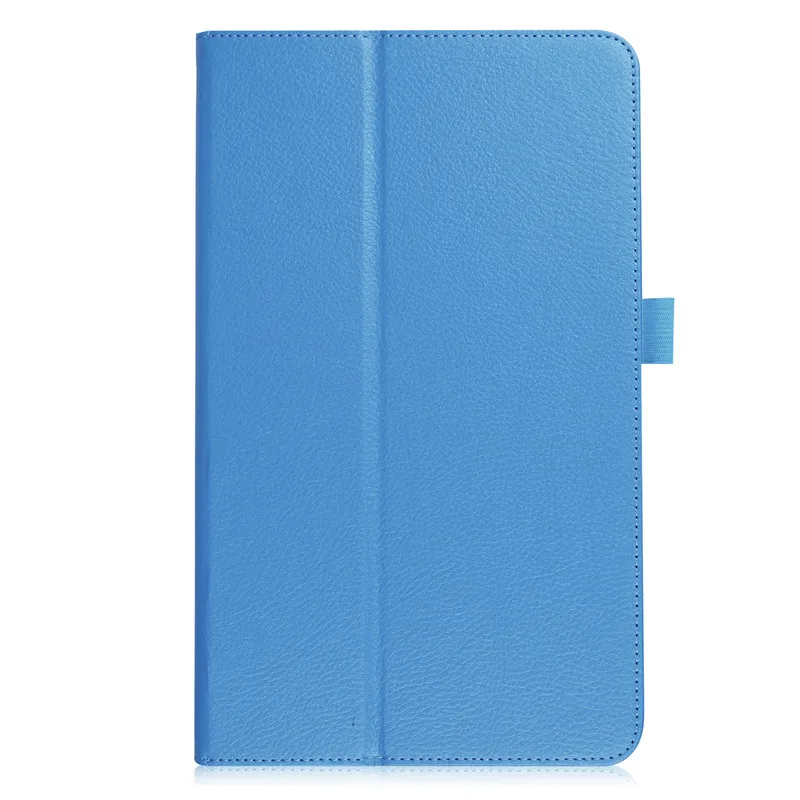 blue Чехол для планшета для samsung Galaxy Tab A 10,1 T580 T585, SM-T580, кожаный чехол в стиле личи, откидной Чехол с подставкой, Tab A+ пленка - Цвет: blue