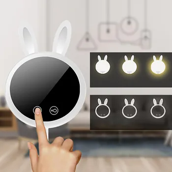 

Makeup Mirror 7x Magnification Cosmetic Mirror with Touch Dimmer Switch Battery Operated Stand for Tabletop Bathroom Travel B1