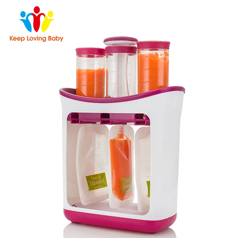Детские Еда чайник Squeeze станция органические Новорожденные детей контейнер для
